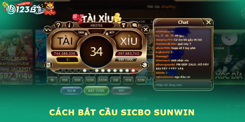 Cách bắt cầu sicbo Sunwin thắng lớn cực chất từ 123B